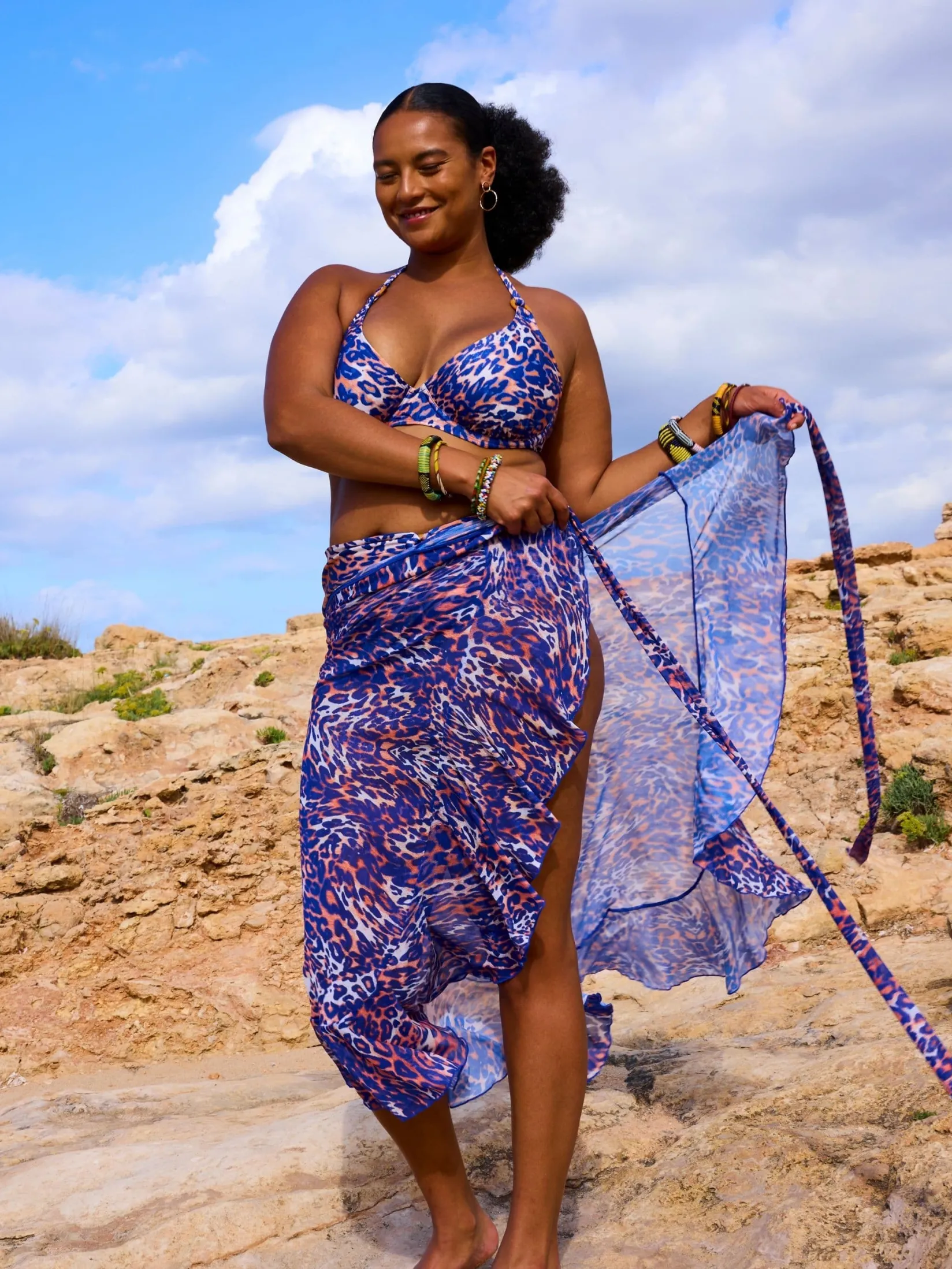 Livera BARBADOS ANIMAL Chacha Pareo Dress -